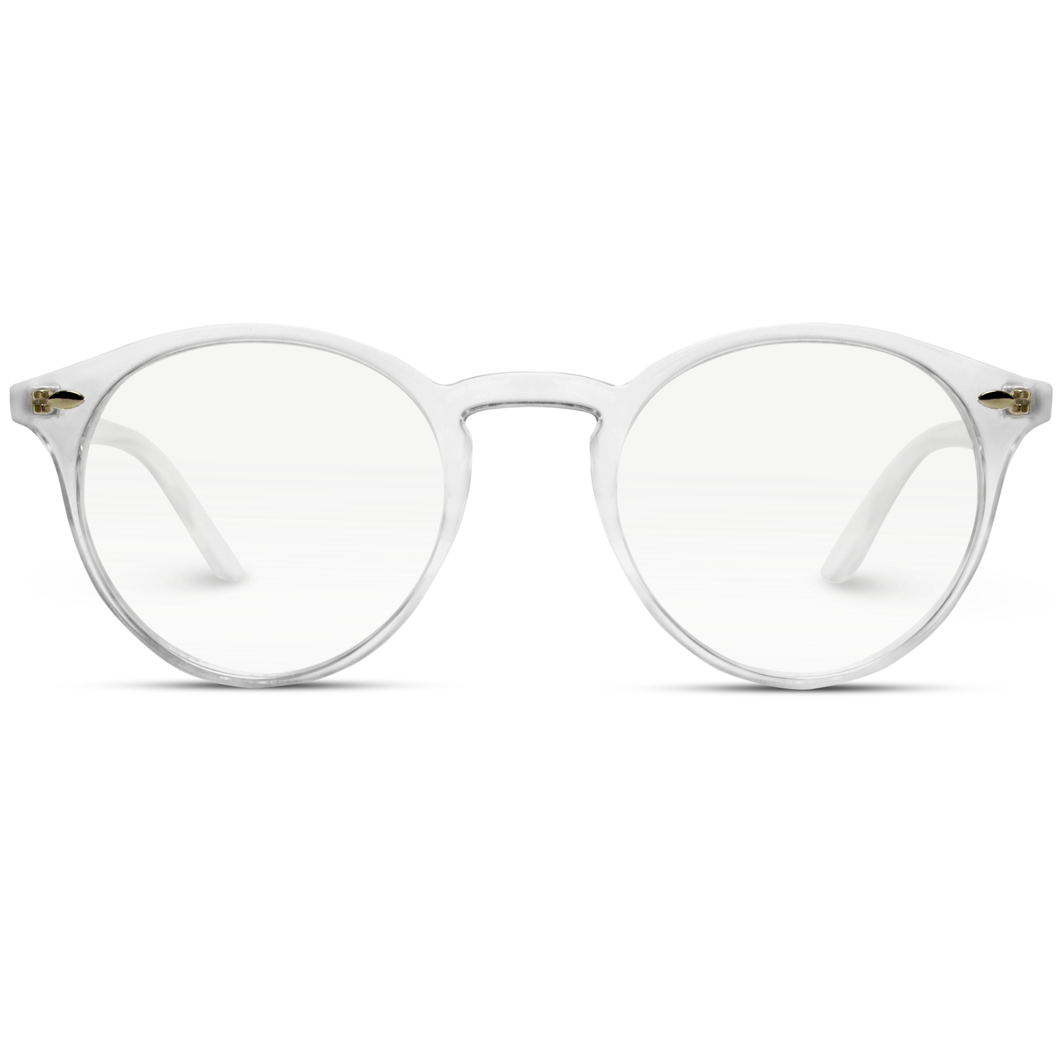 white transparent glasses