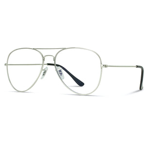 clear frame aviator glasses