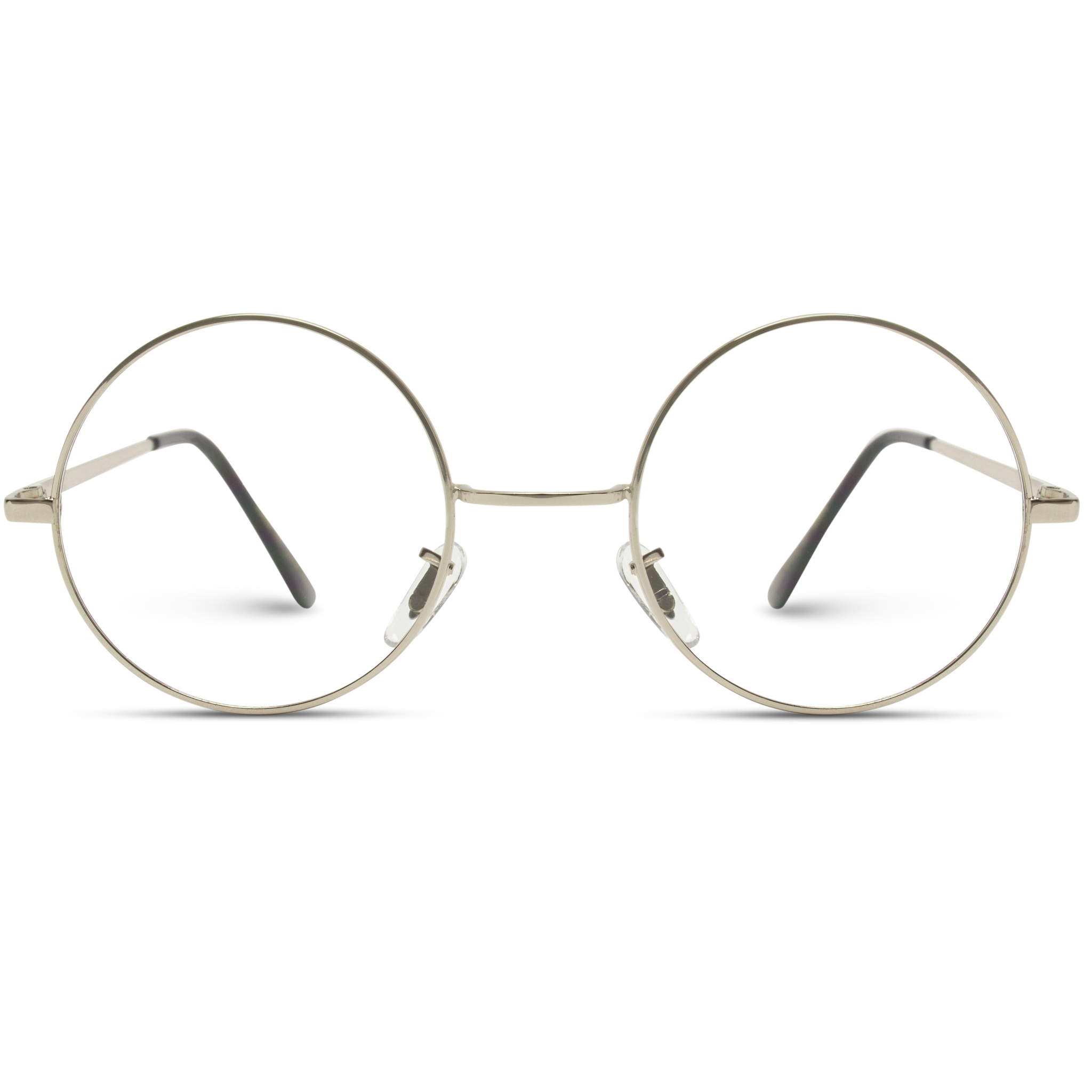 Charley Circle Glasses Clear Lens Round Metal Frame Wearme Pro 