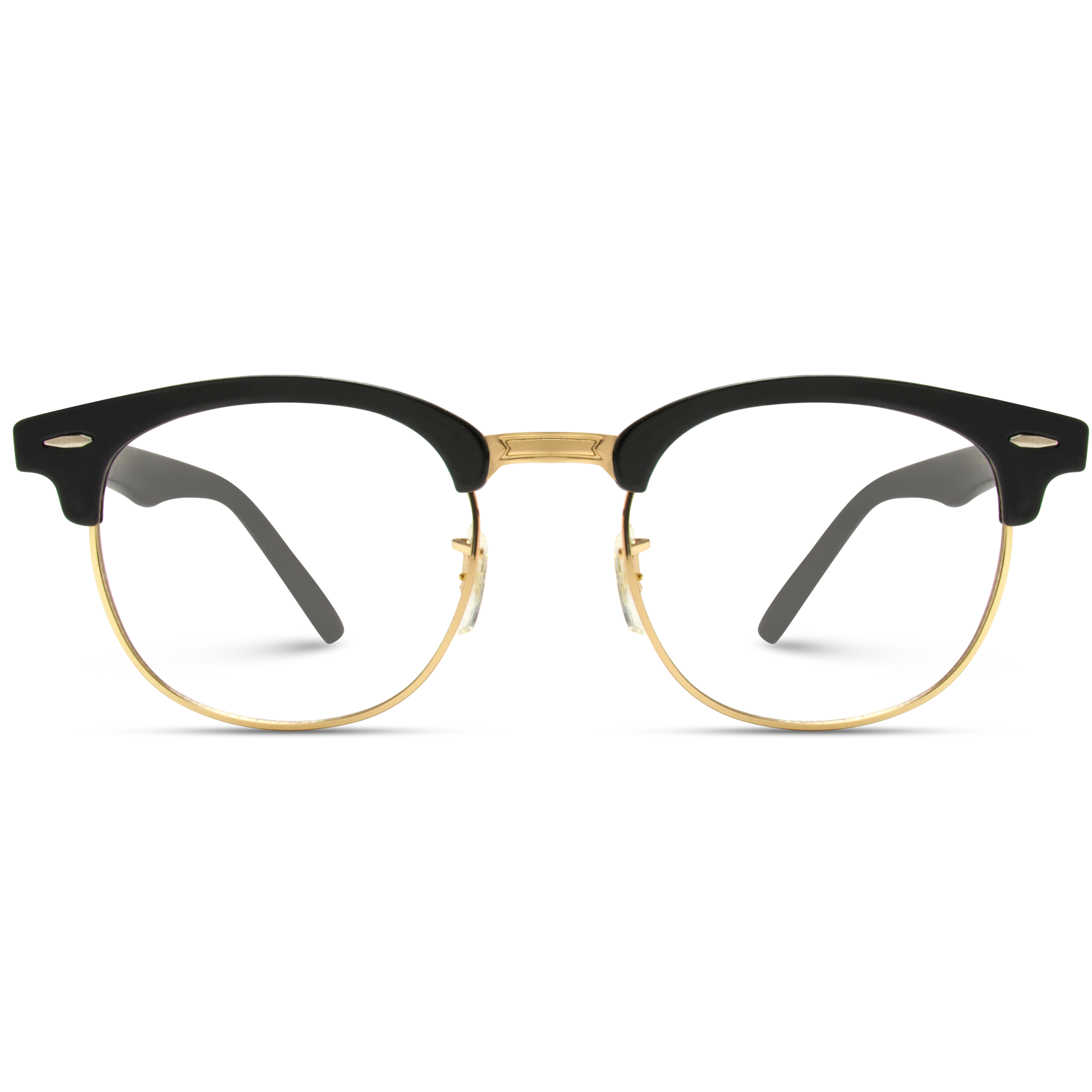 Retro Half Frame Eyeglasses Gold Rimmed Glasses Wearme Pro