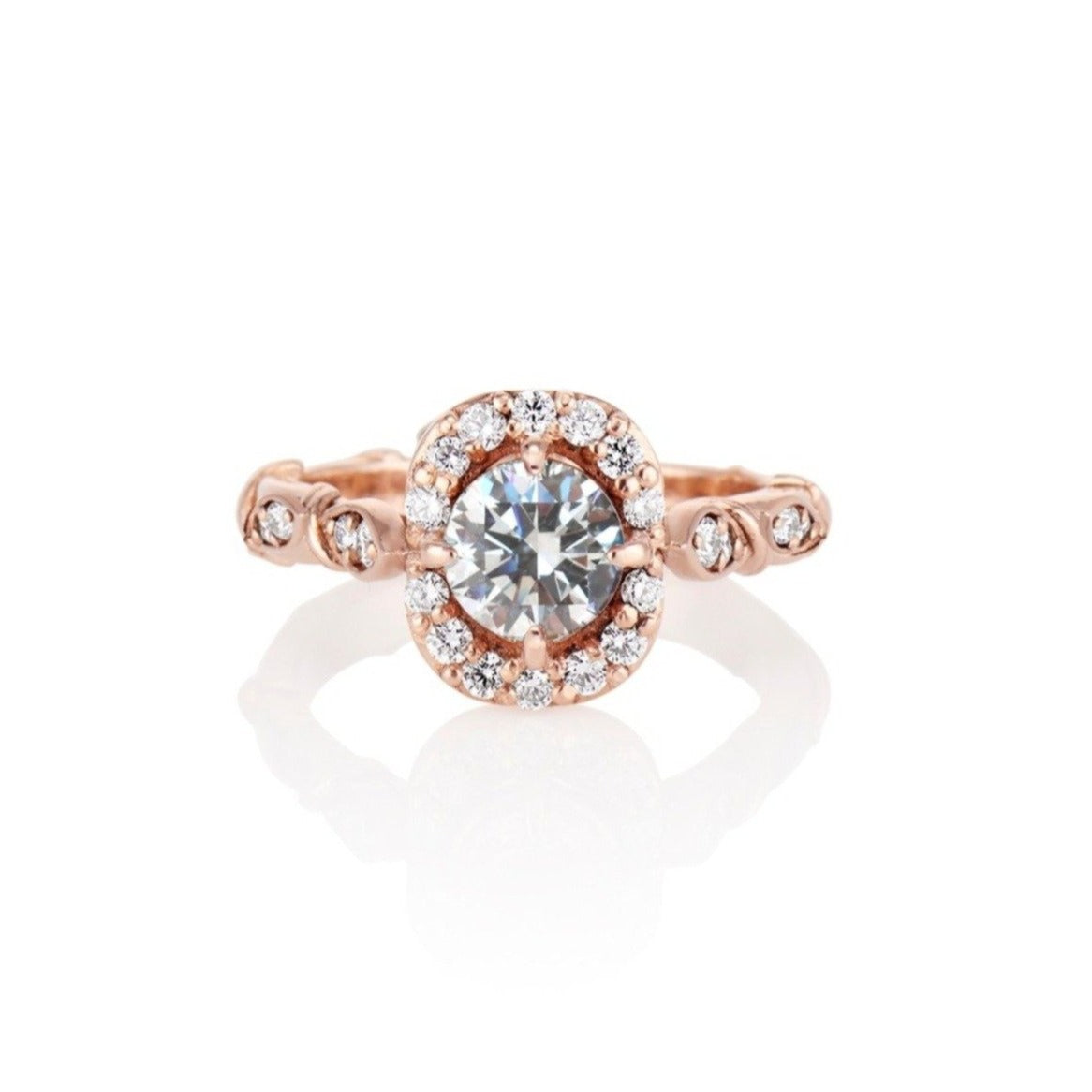 'Olivia' Round White Diamond Ring Setting