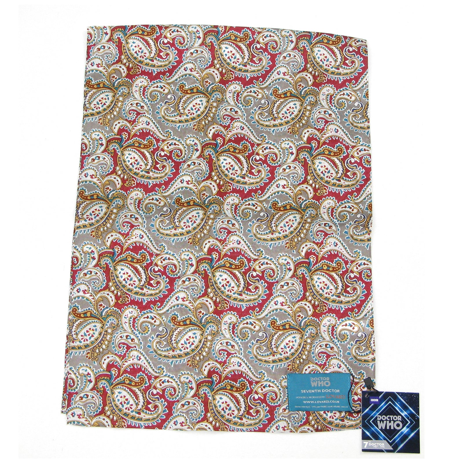 Seventh Doctor Silk Paisley Scarf - Official Doctor Who 7th Doctor ...