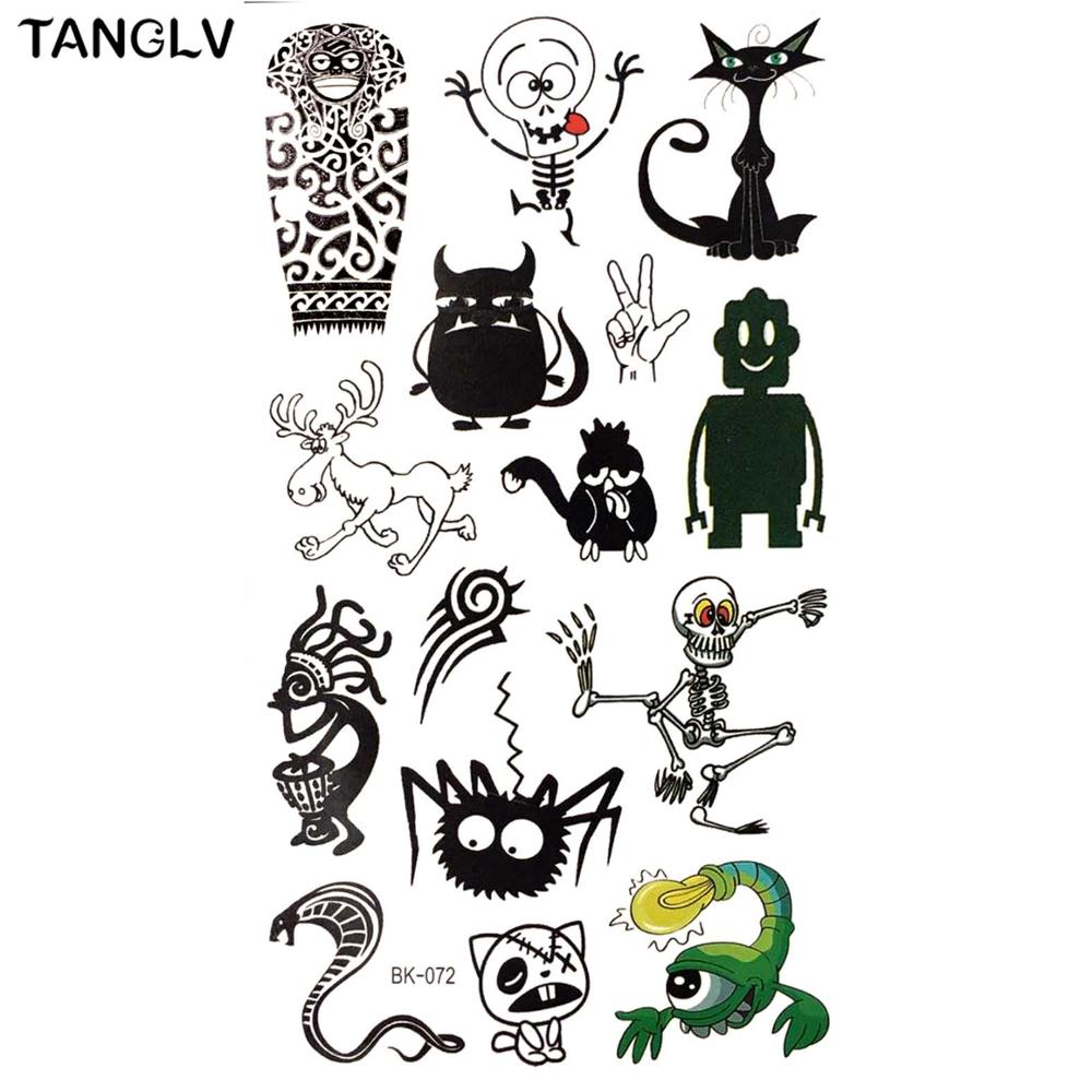TANGLV Brand MONSTERS UNIVERSITY Temporary Tattoo Boys Girl