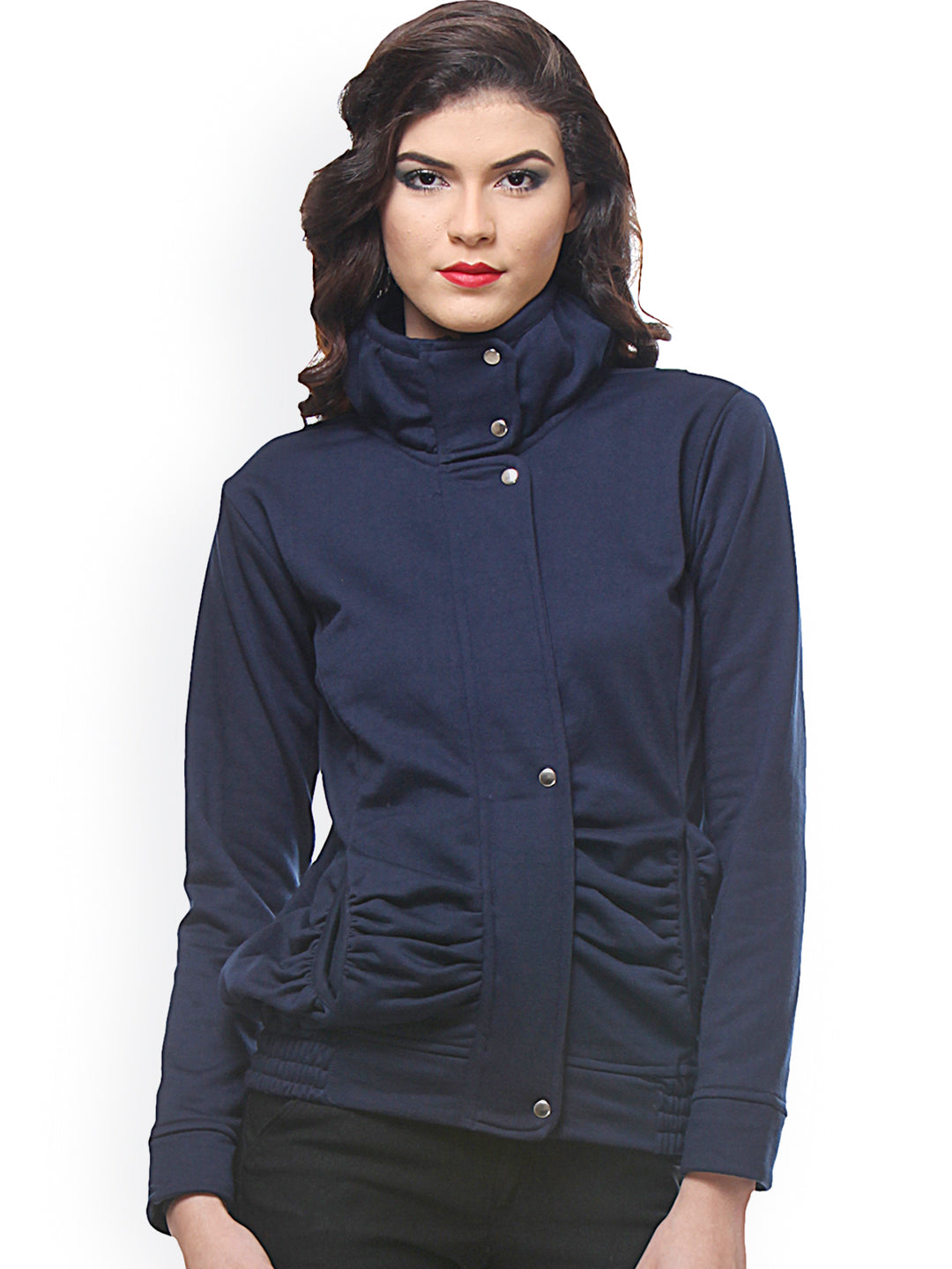 navy zip up fleece