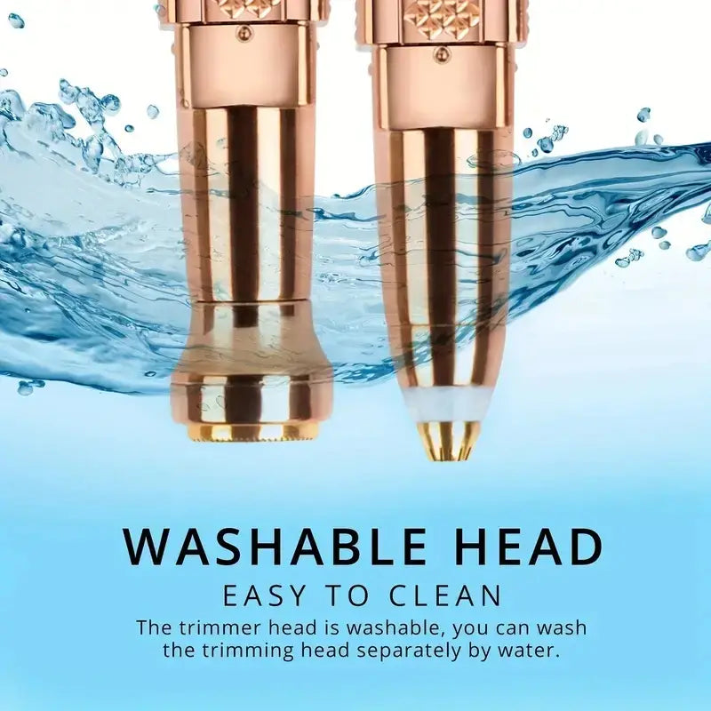 1pc Rechargeable 2-in-1 Eyebrow Razor and Hair Shaver