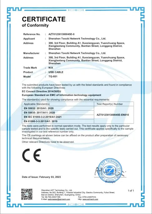 Toocki Cable Benefits