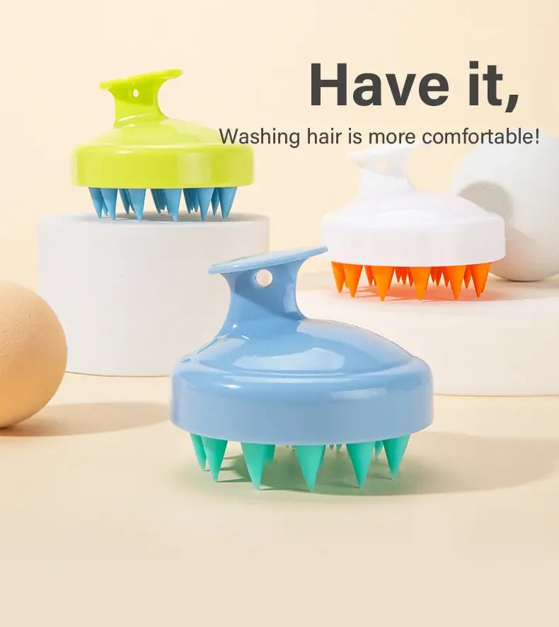 Portable Silicone Shampoo Brush