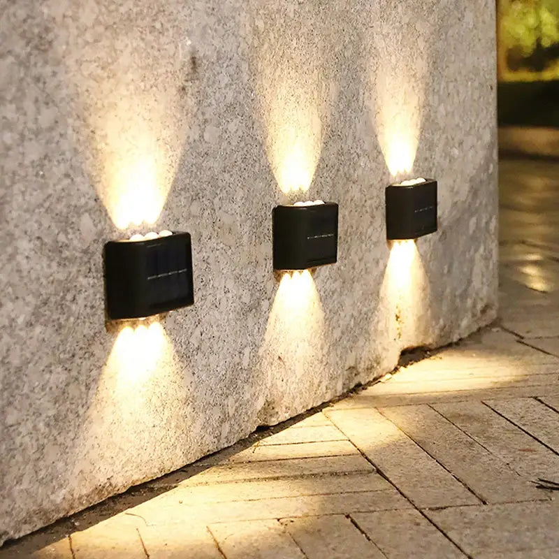 6LED Solar Lights Outdoor Atmosphere Wall Lamp Decor
