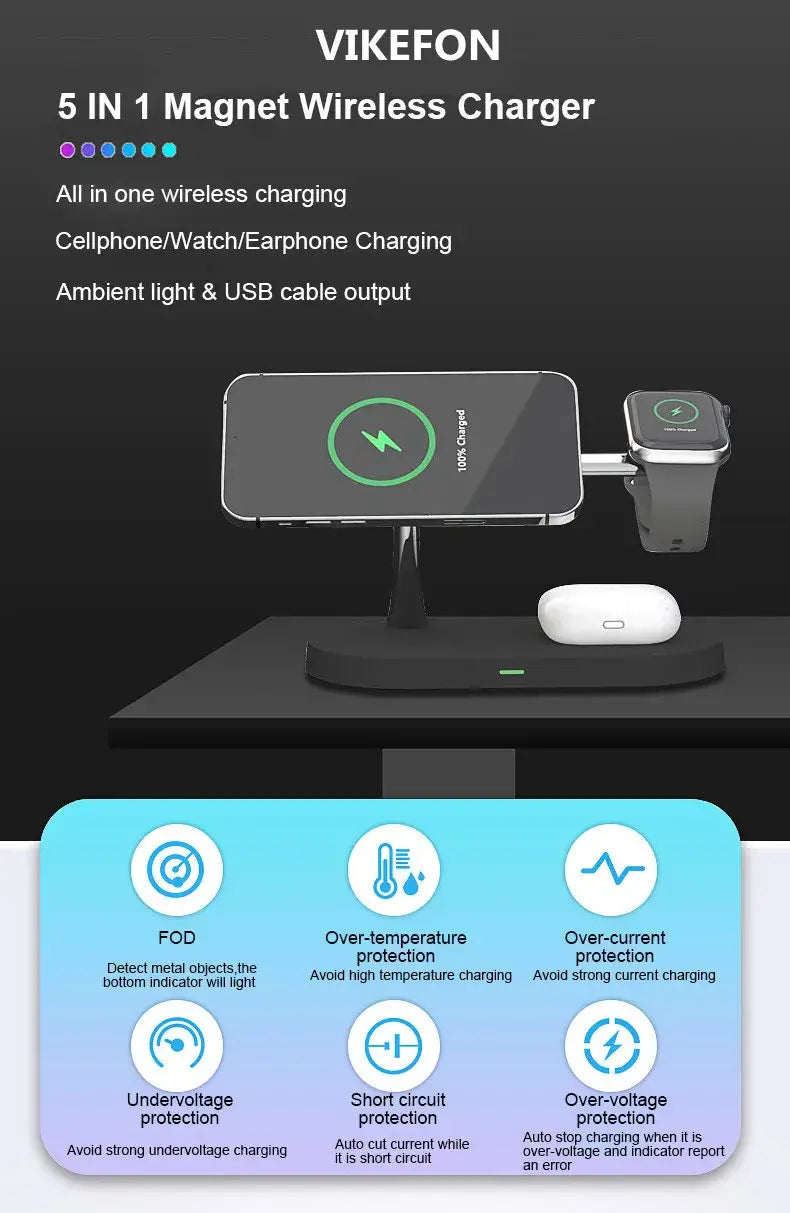 3 In 1 Magnetic Wireless Charger
