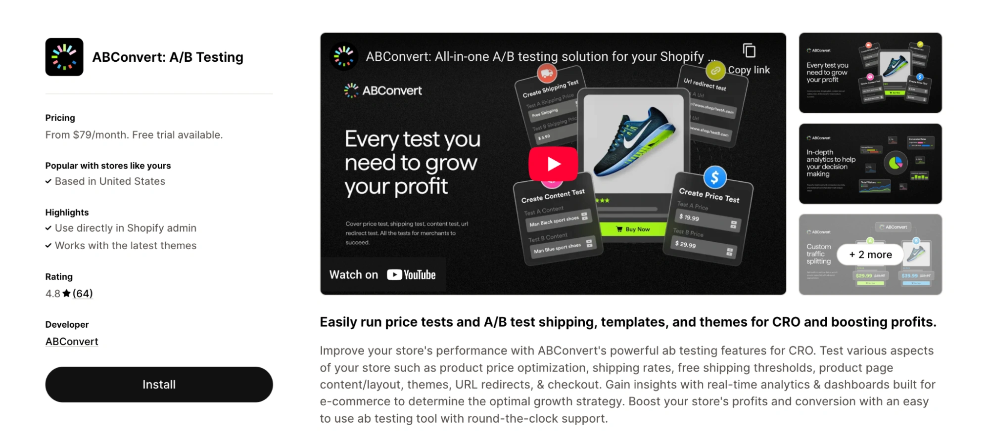 ABConvert: A/B Testing