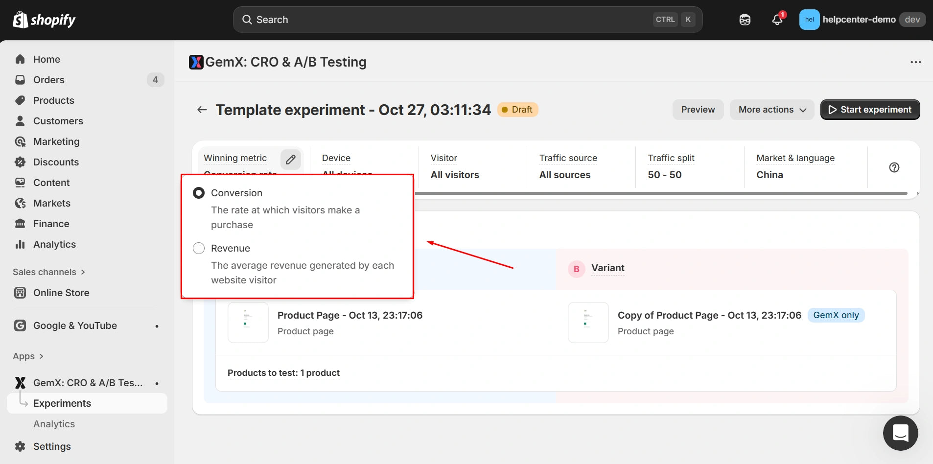 ab-test-show-savings-winning-metric