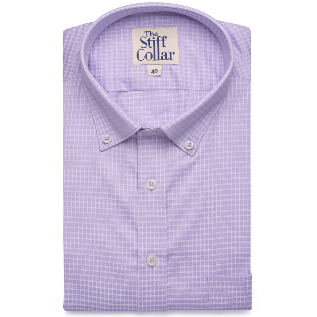 Natural White Cotton Linen Mandarin Collar Shirt –