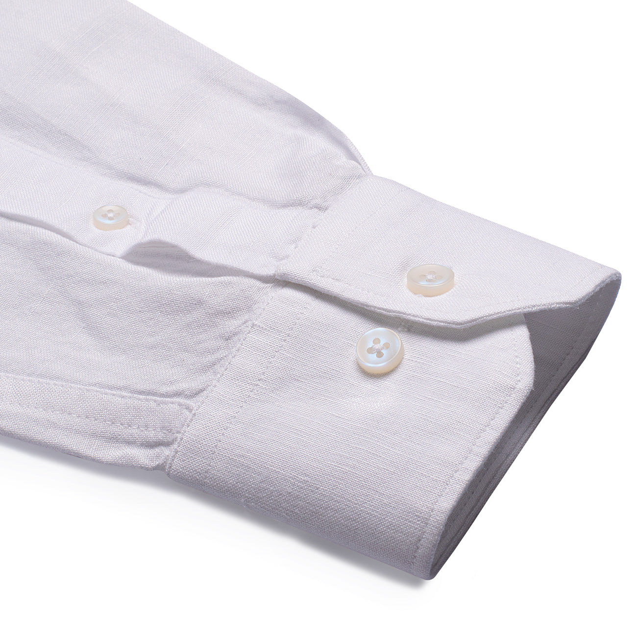 Stiffcollar Frost White Cotton Linen Regular Fit Shirt – Thestiffcollar.com