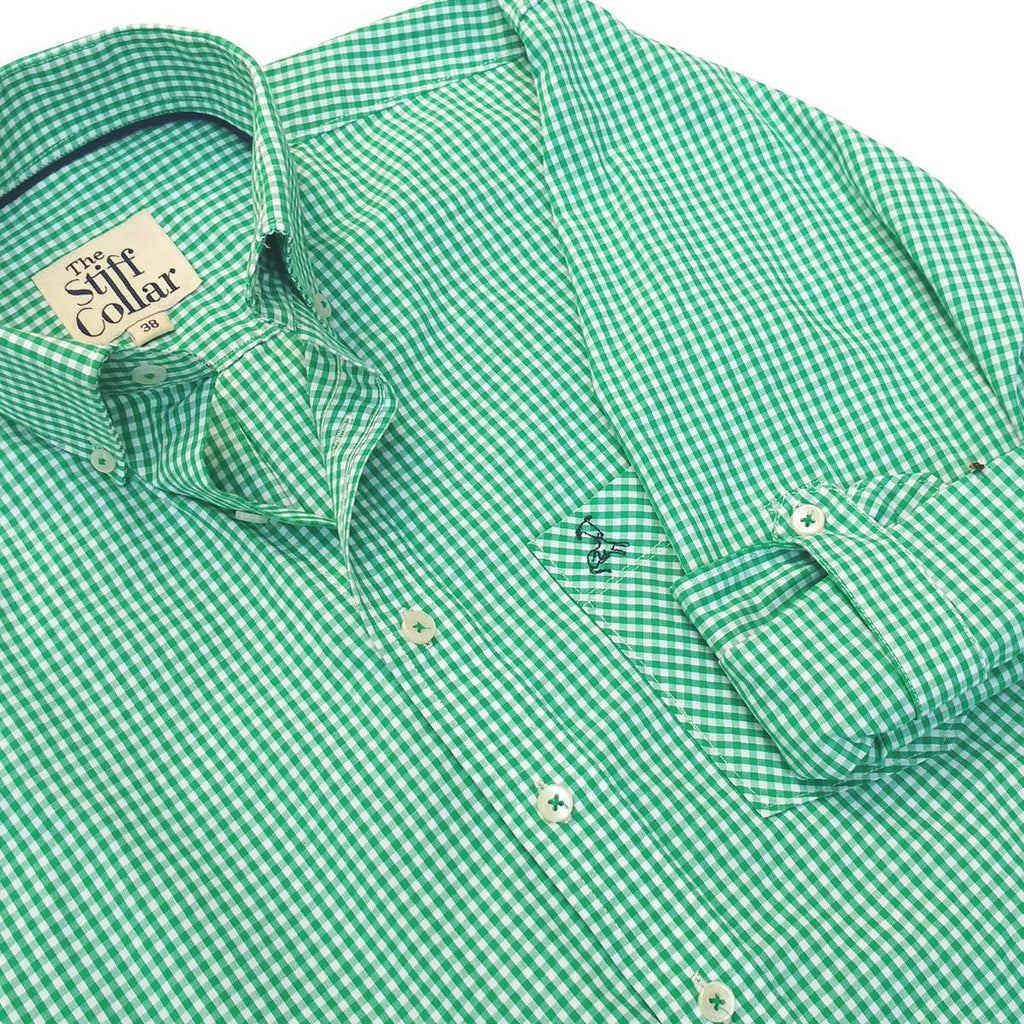 Bottle Green Button Down Polo Shirt – Thestiffcollar.com