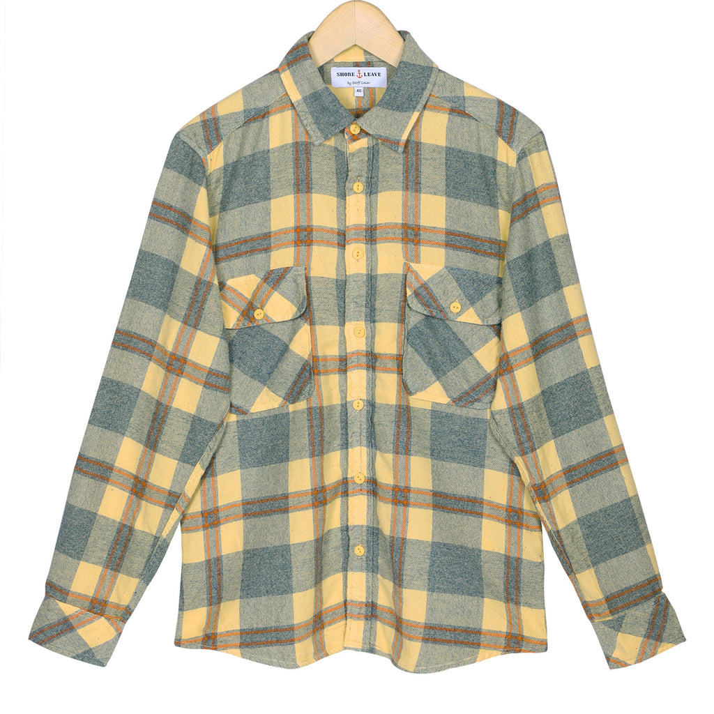 OVERDYE COLOUR DENIM SHIRT Yellow