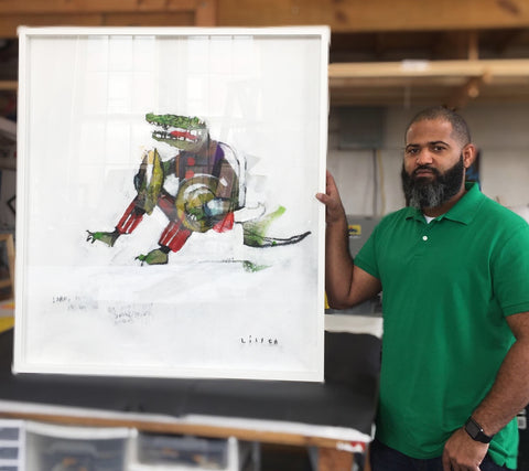 Anthony Lister Australian street artist crocodile painting