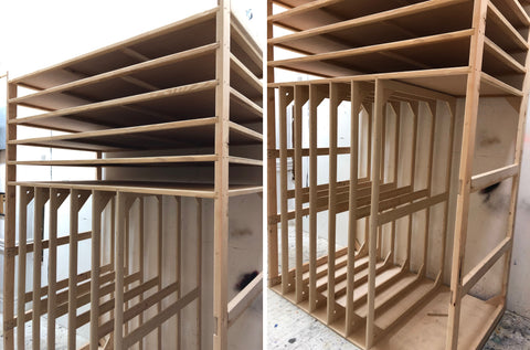 Enclosed Art Storage / Drying Rack - For Vertical or Horizontal Storage