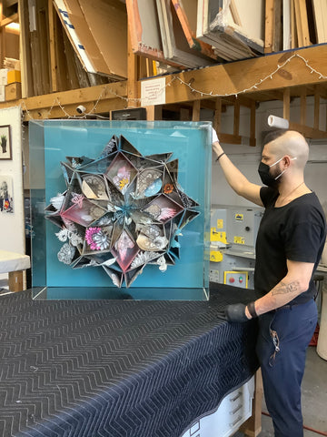 Plexiglass Box for Displaying Swoon Artwork - Frames and Stretchers