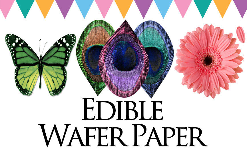 Edible Colorful Miniature Butterflies on Wafer Paper