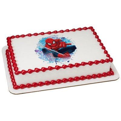 OFFICIALLY LICENSED SPIDERMAN EDIBLE CAKE IMAGE TOPPERS | Never ...