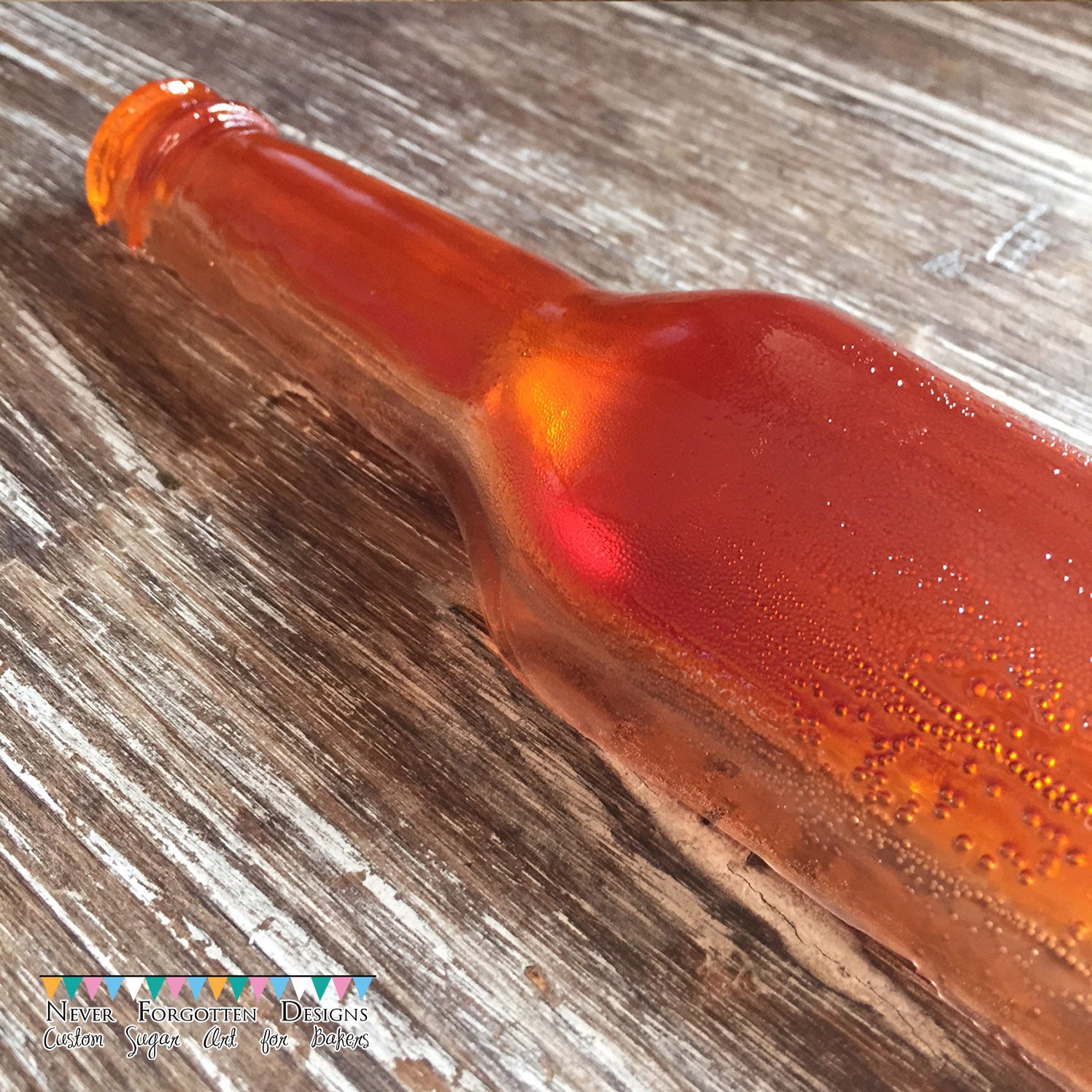 100% EDIBLE Isomalt Sugar 9 Full Size Beer Bottle Bottles for Cakes and  More 