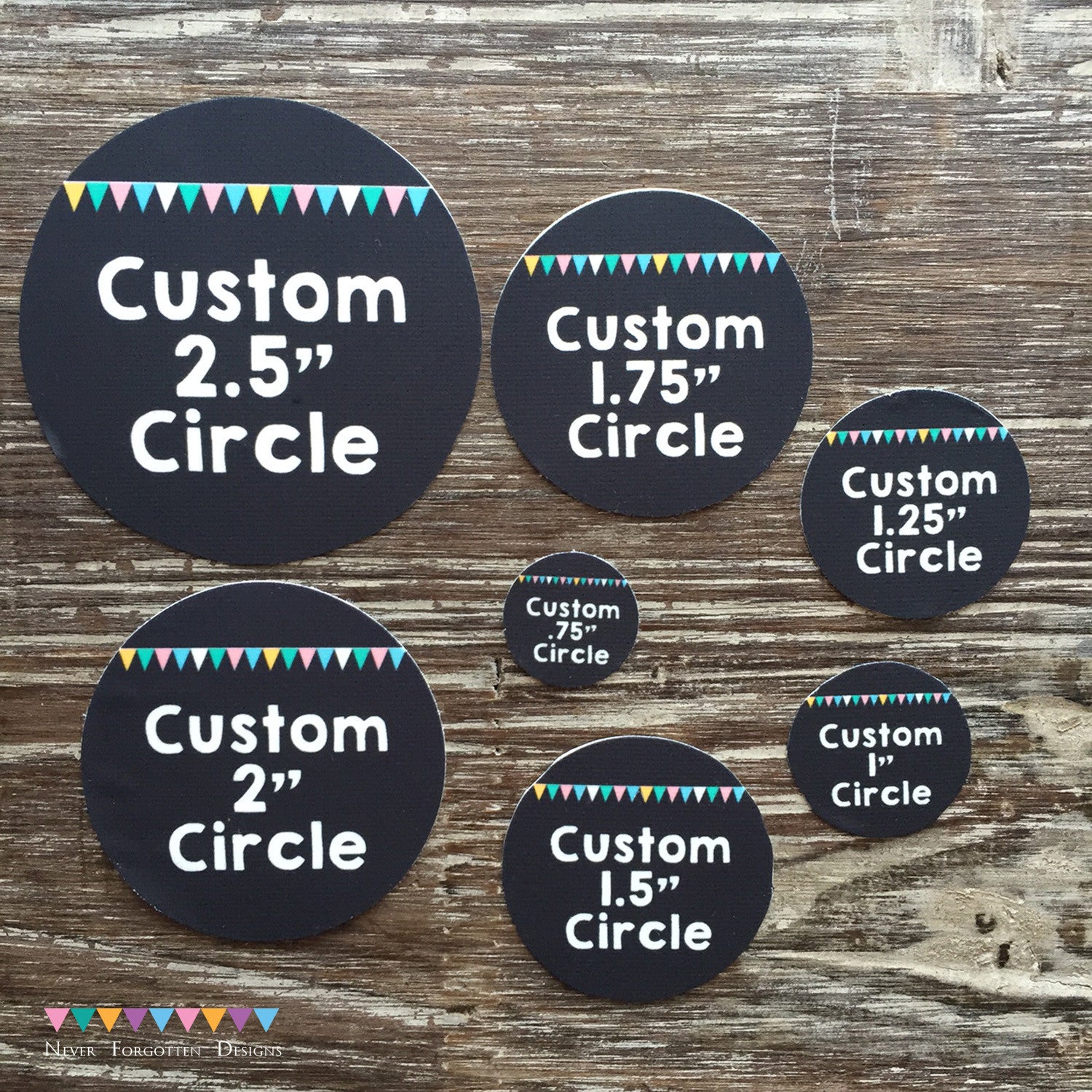 24 x Designer Labels Edible Rice Wafer Paper Cupcake Toppers