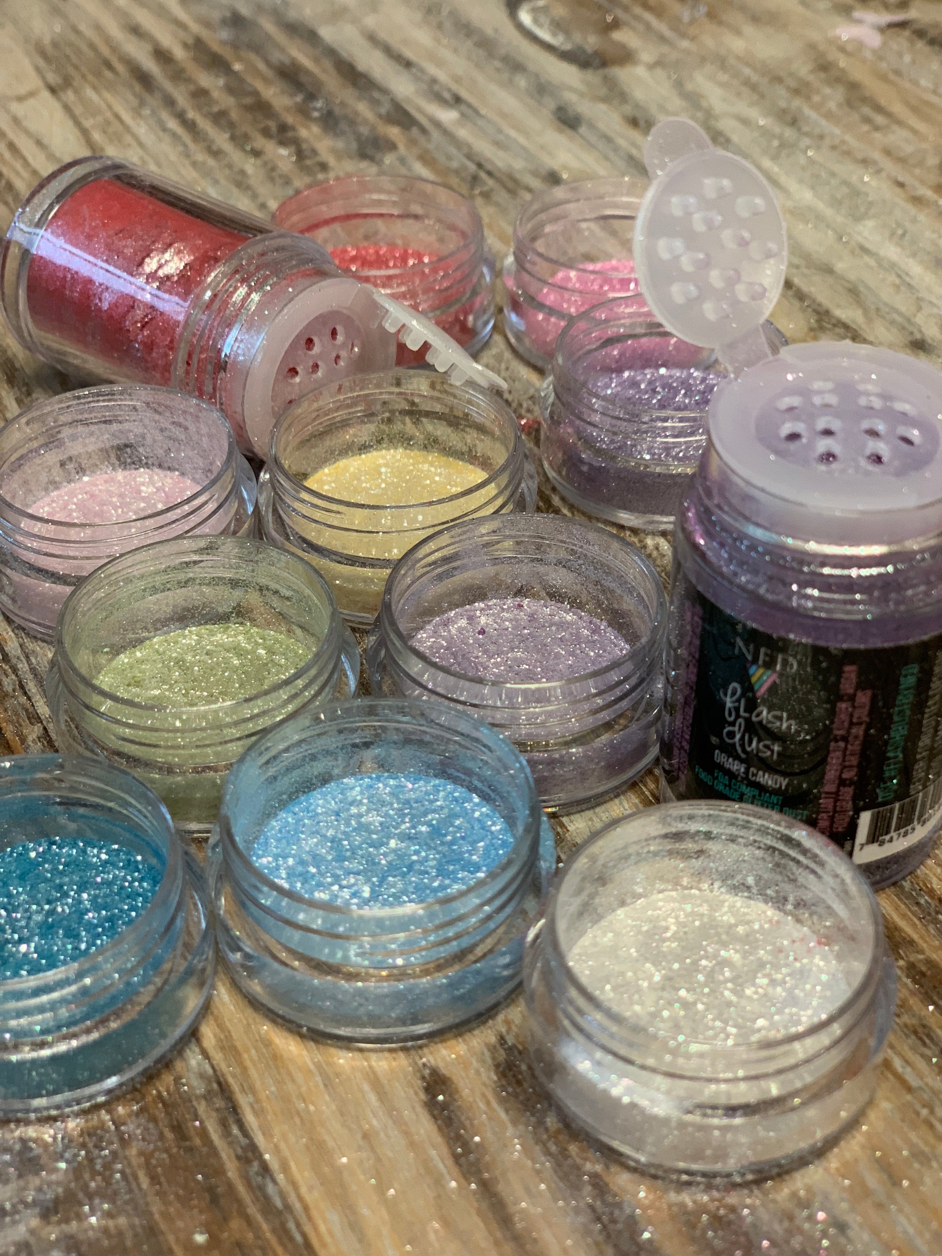 Flash Dust ™ Edible Glitter All 13 Color Set | Never Forgotten Designs