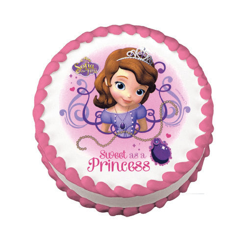 Sofia the First Edible Cake Topper on Frosting Paper | Never ...