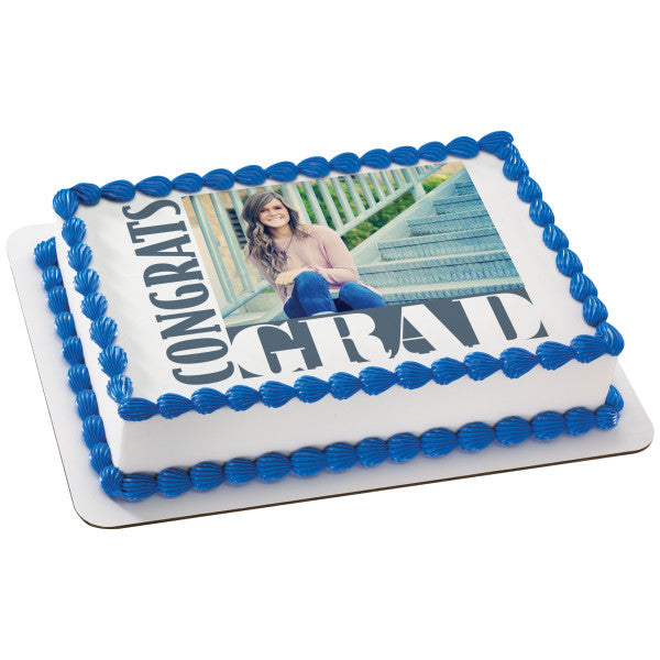 Graduation Cake with Edible Image – Clay's Bakery