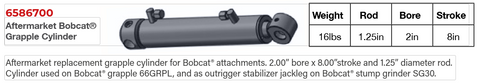 6586700 Bobcat Grapple Cylinder