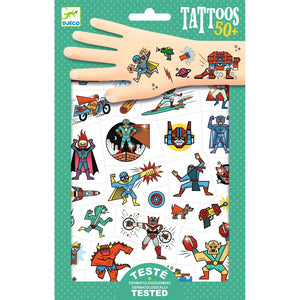 Djeco Temporary Tattoos, Heroes - My Sweet Muffin - Frozen Temporary Tattoos