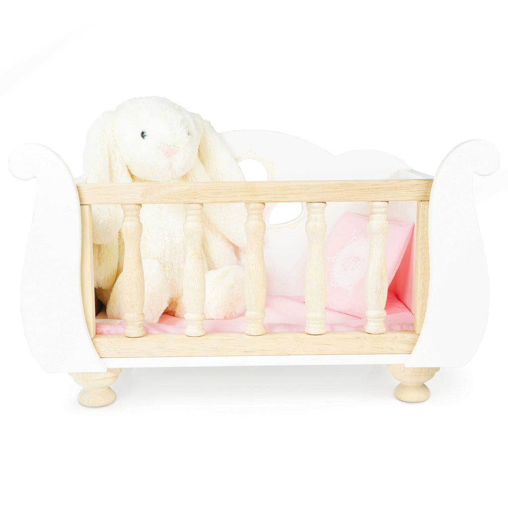 wooden toy cot for dolls