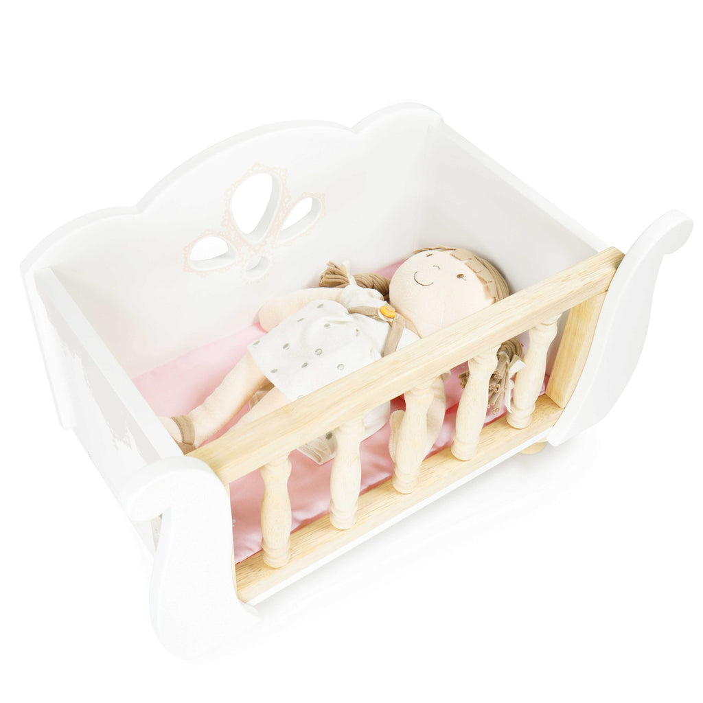wooden toy cot for dolls