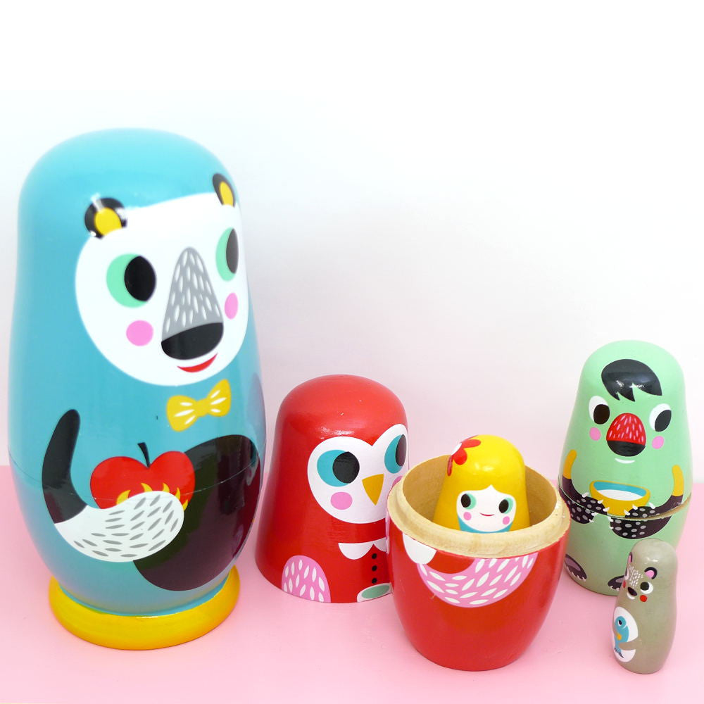 petit monkey nesting dolls