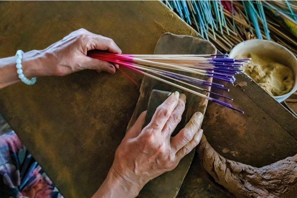 women making incense