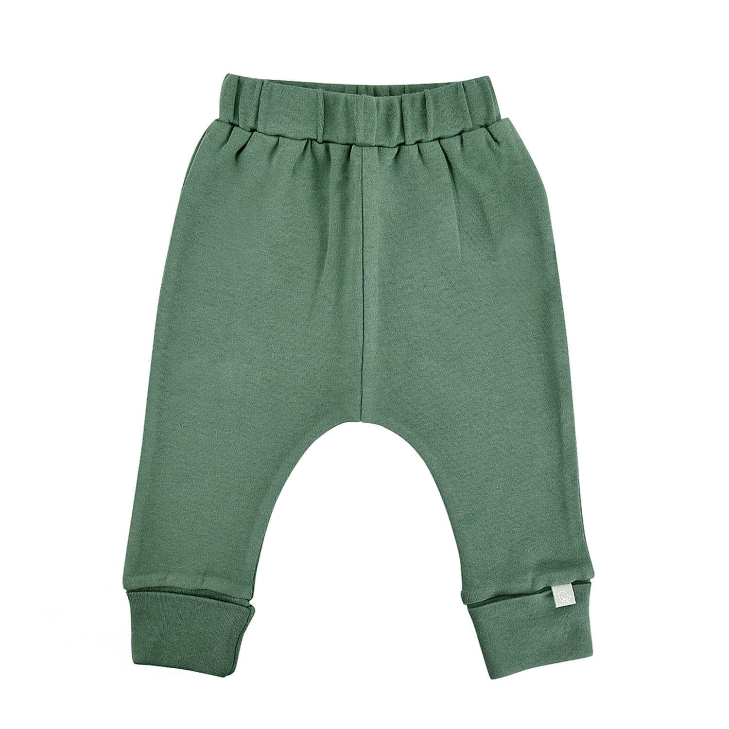 cuffed pants | pine green