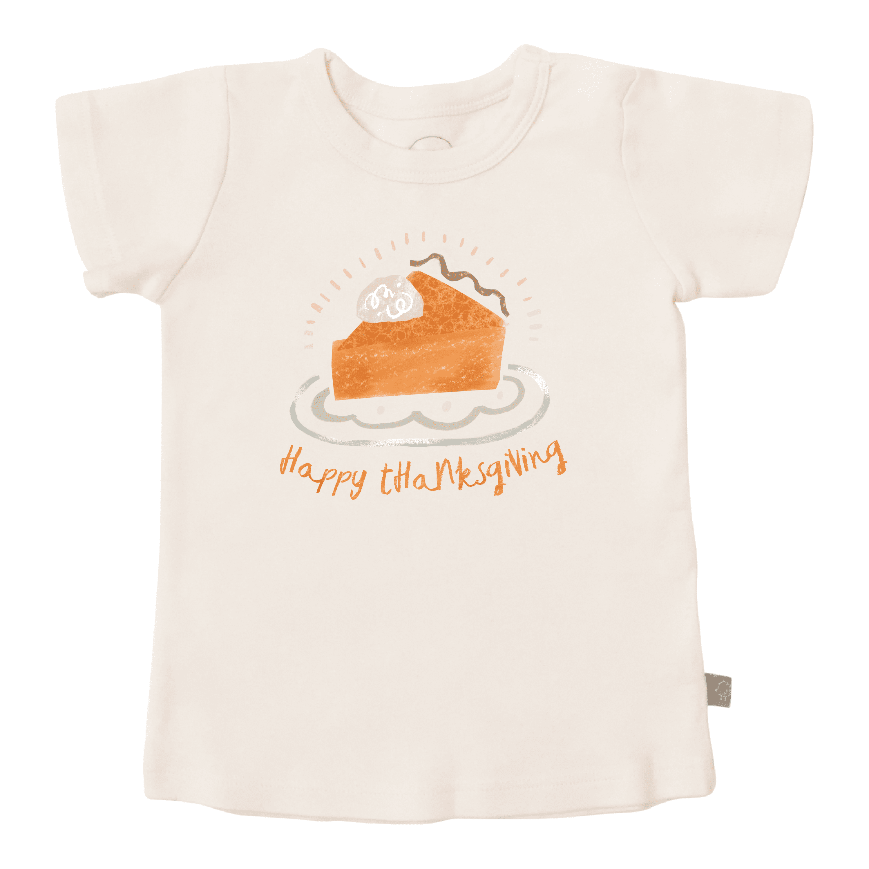 holiday sibling sets, finn + emma - graphic tee / thanksgiving pie- Size: Default