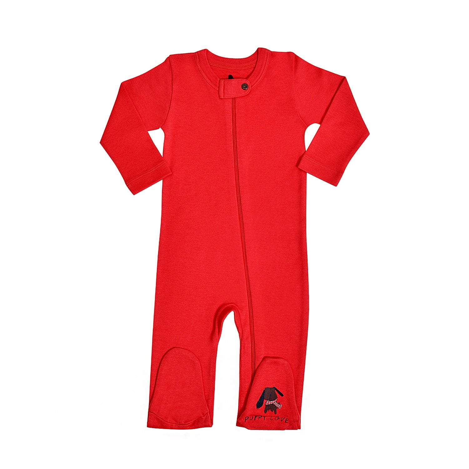 matching twin pajamas, finn + emma - footie / red rover- Size: 0-3m