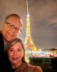 Don and Kelli at the Eiffel Tower Paris, France | Paris: A self-discovery adventure