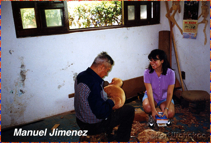 Manuel Jimenez Working in Studio Arrazola Oaxaca Mexico