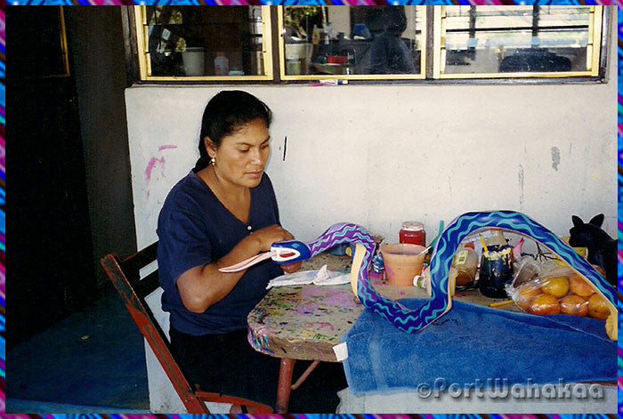 House of Maximiliano Morales Oaxacan Woodcarver Master Artist Arrazola