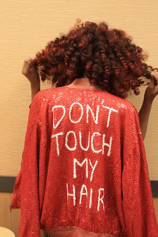 Don't touch my hair sequins jacket with Jelinda Smith 