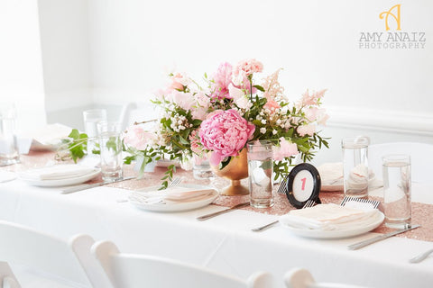 Center piece at Victoria's bridal brunch 