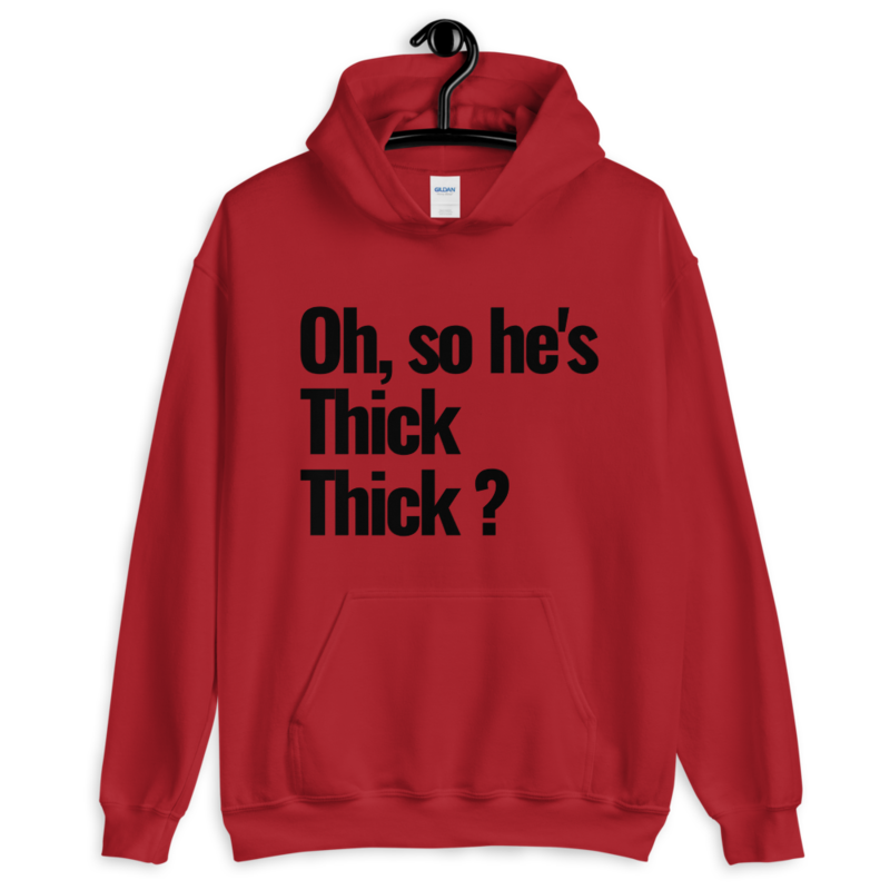 thick red hoodie