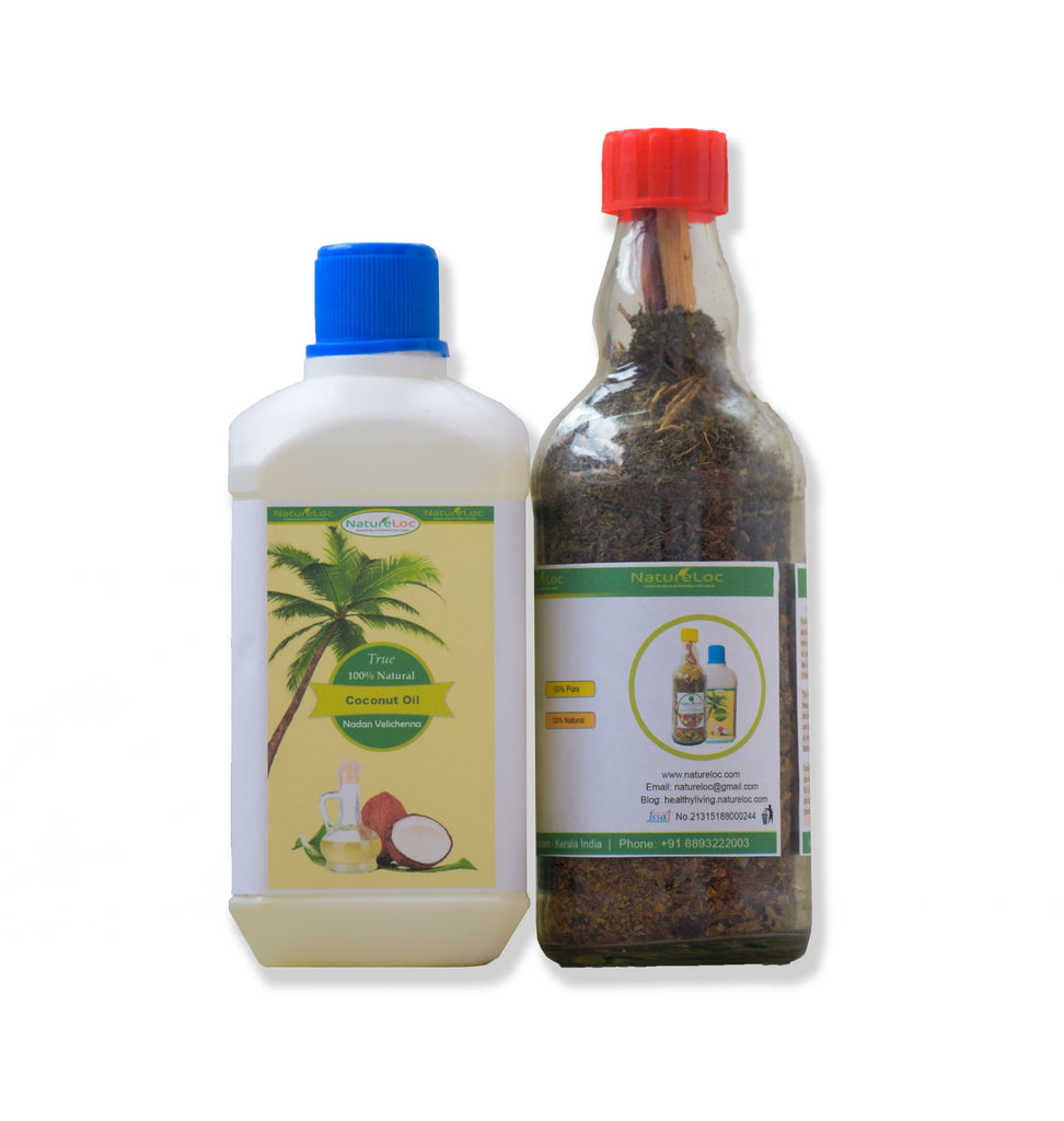 natural hair care - ayurvedic herbal hair oil mix