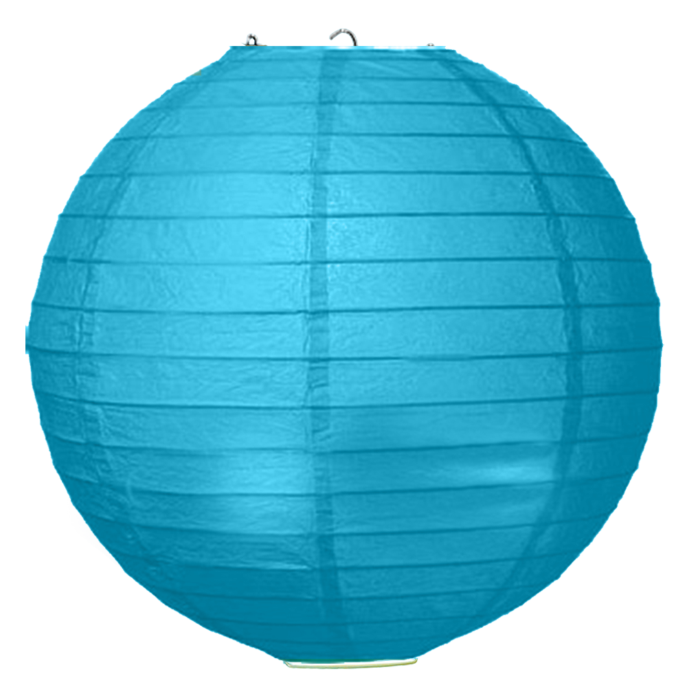 Turquoise Round Paper Lanterns 