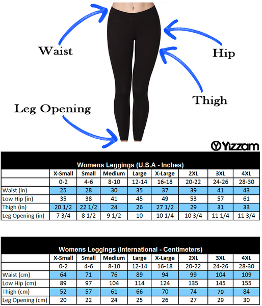 Women's Best Leggings Sizing Meaning