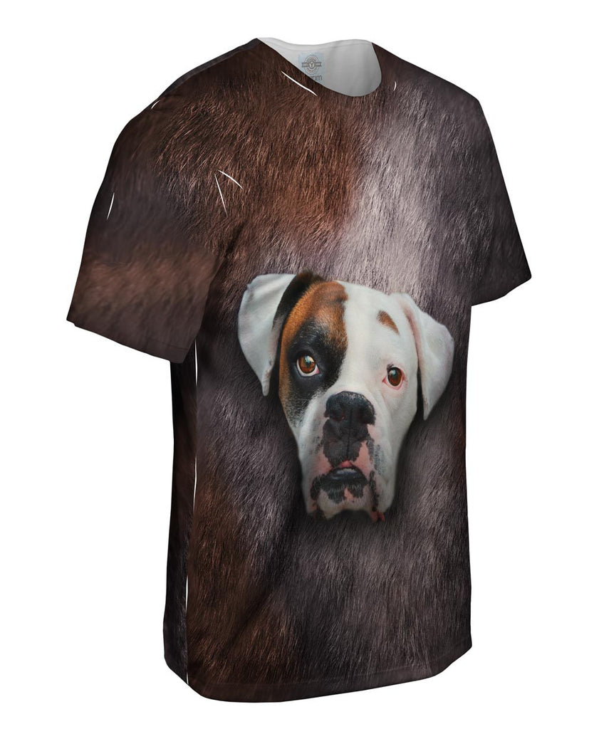 Boxer Dog Face Mens T-Shirt | Yizzam