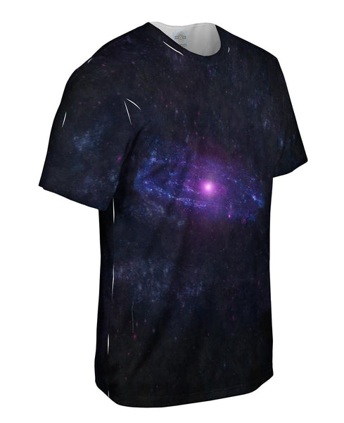 Space Galaxy Ultraviolet Andromeda Galaxy Mens T-Shirt | Yizzam