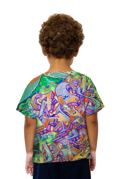 Kids Graffiti Green Street Kids T-Shirt | Yizzam